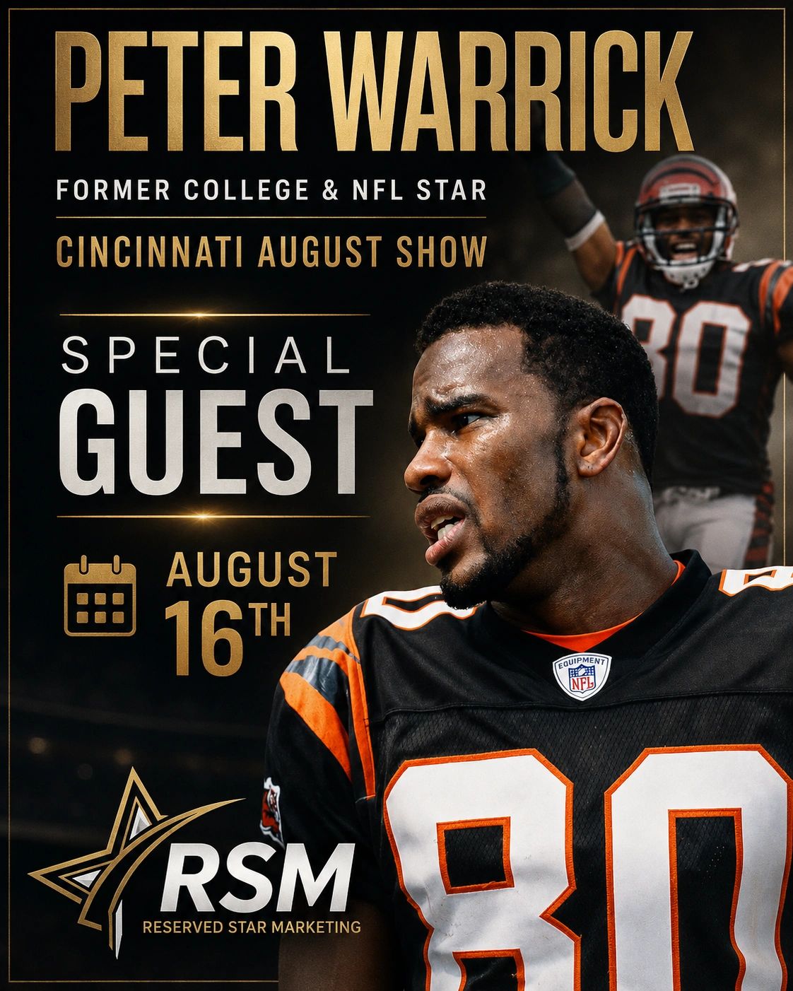 Peter Warrick special guest